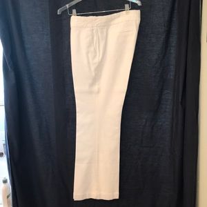 White Linen Banana Republic Pants
